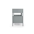 Camaflexi Twin over Twin Bunk Bed - Panel Headboard - Gray Finish