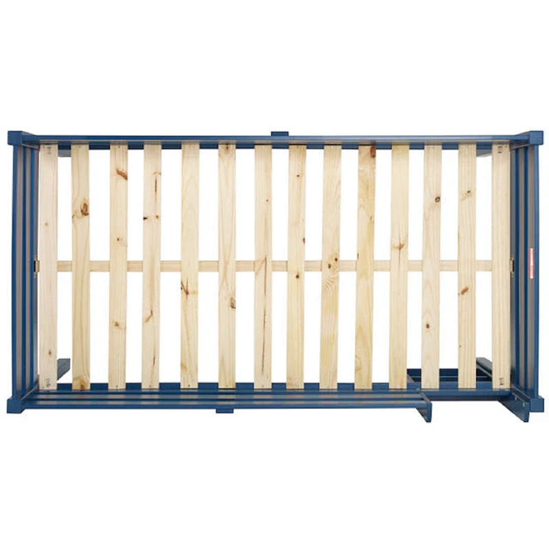 Tribeca Solid Wood Low Loft Bed Frame/Slat Mattress Foundation/Twin in Blue