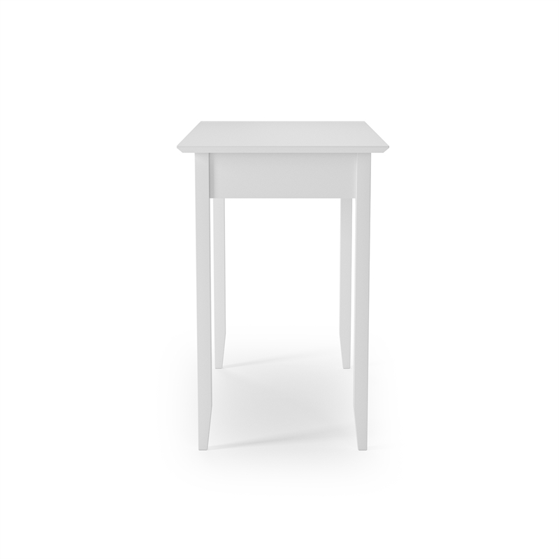 Shaker Writing Desk with One Drawer  - White Finish