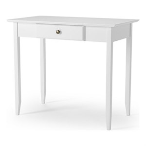 Shaker Writing Desk with One Drawer  - White Finish
