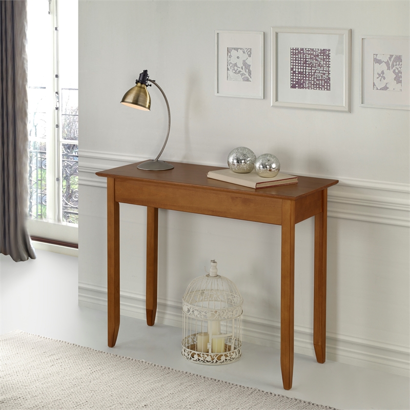 Shaker Style Console Table Cherry Finish