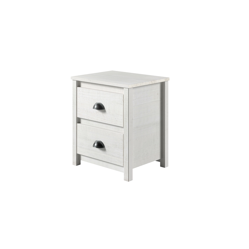 Hampton Solid Wood Nightstand - Coastal White Finish