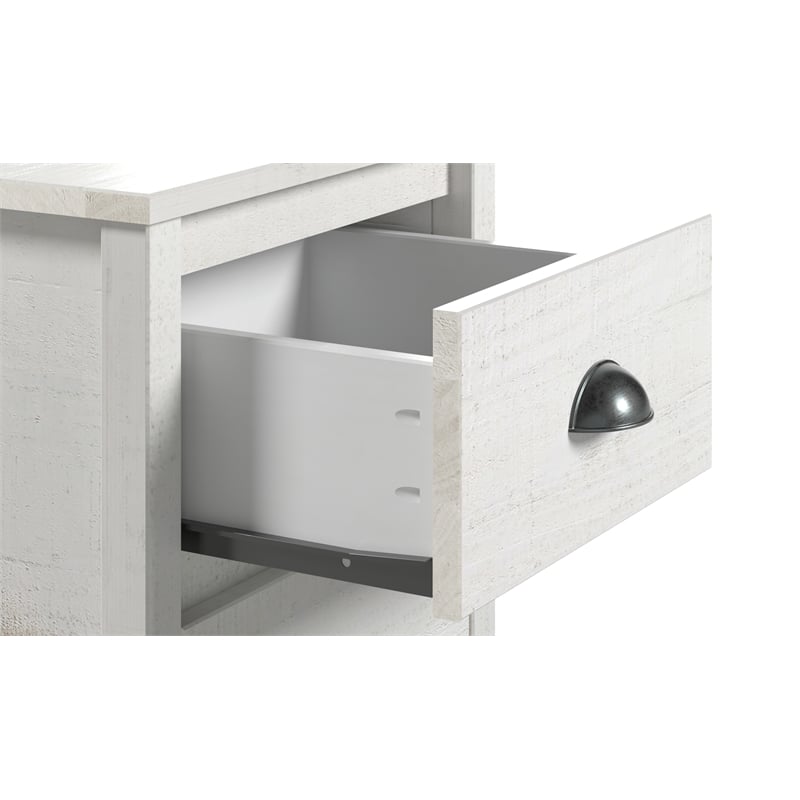 Hampton Solid Wood Nightstand - Coastal White Finish