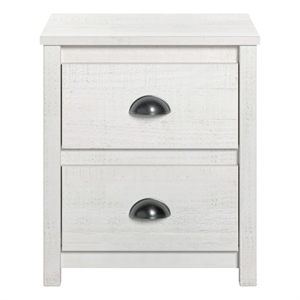 hampton solid wood nightstand - coastal white finish
