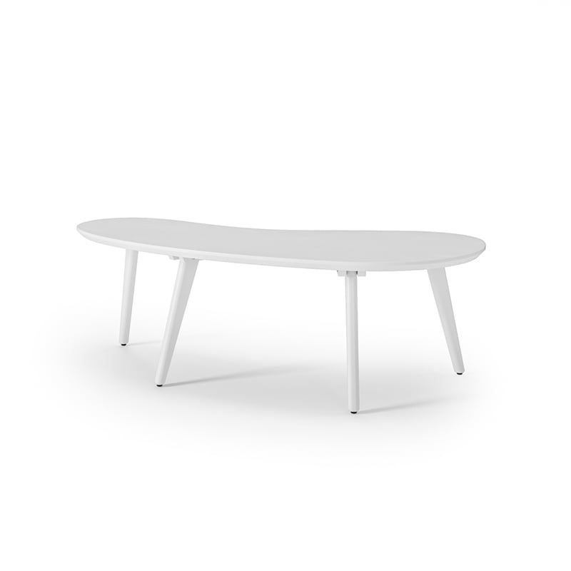 Mid Century Modern Coffee Table - White Finish