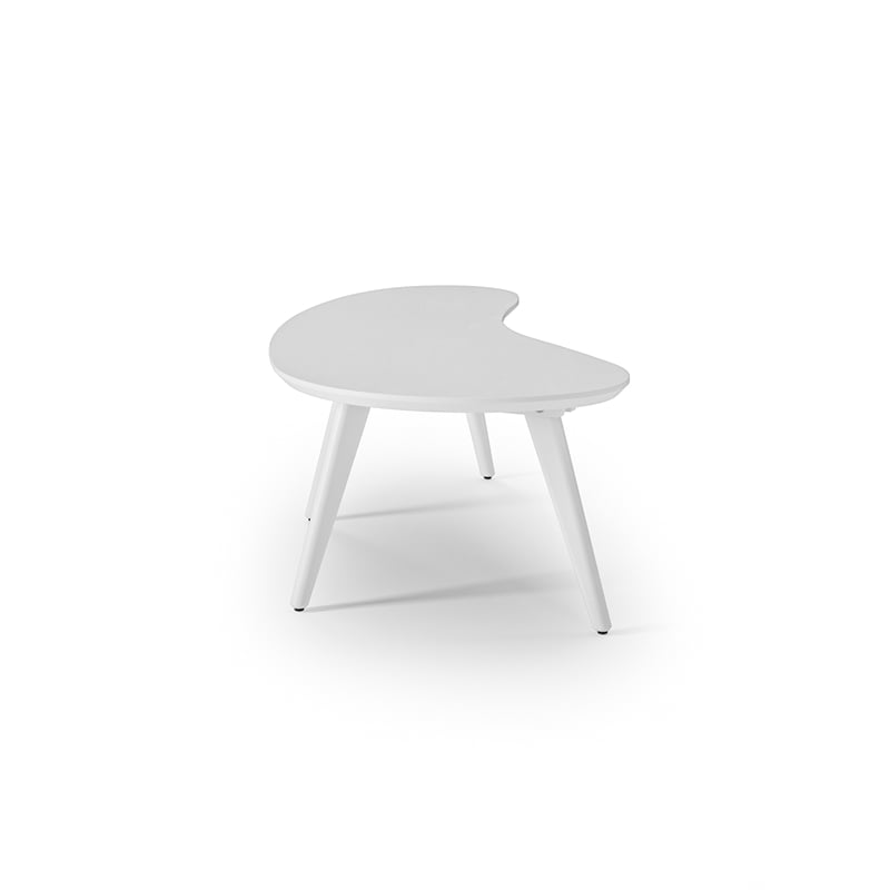 Mid Century Modern Coffee Table - White Finish