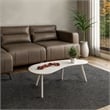 Mid Century Modern Coffee Table - White Finish