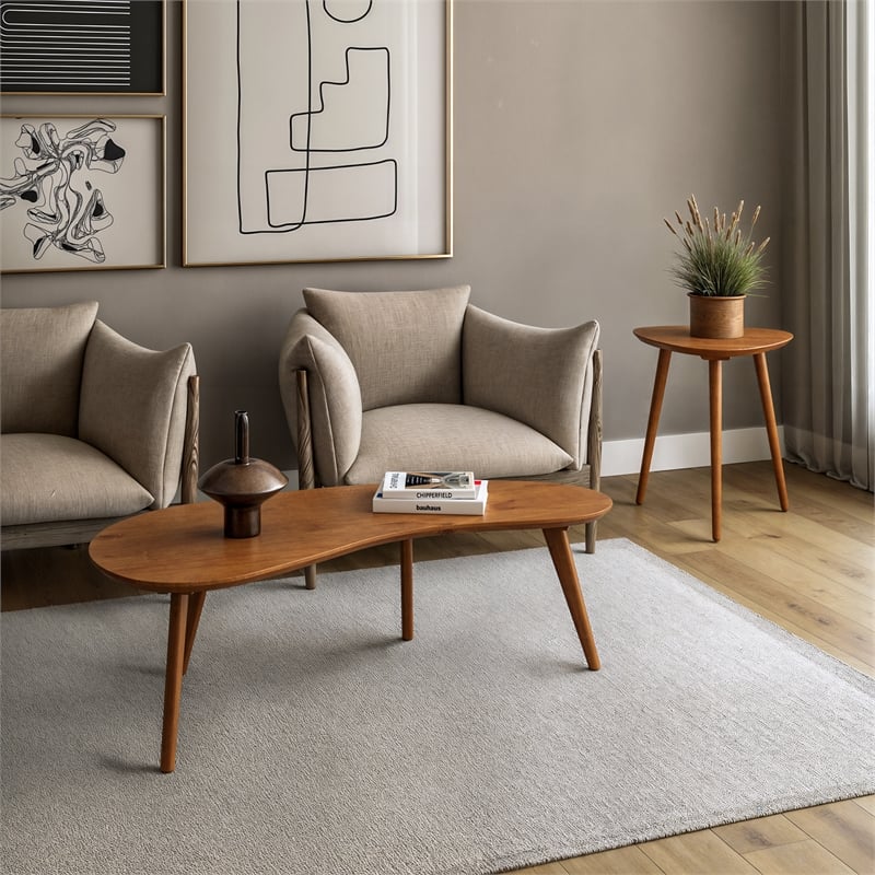 Mid Century Modern Coffee Table - Castanho Finish
