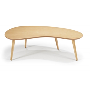 mid century modern coffee table - oak finish