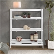 Mid Century Open Shelving Unit - White Finish