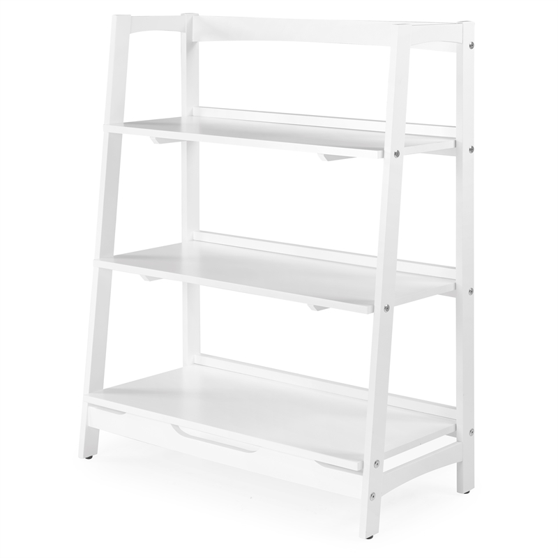Mid Century Open Shelving Unit - White Finish
