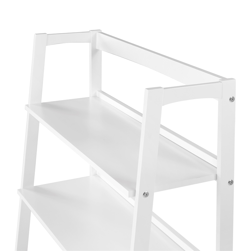 Mid Century Open Shelving Unit - White Finish