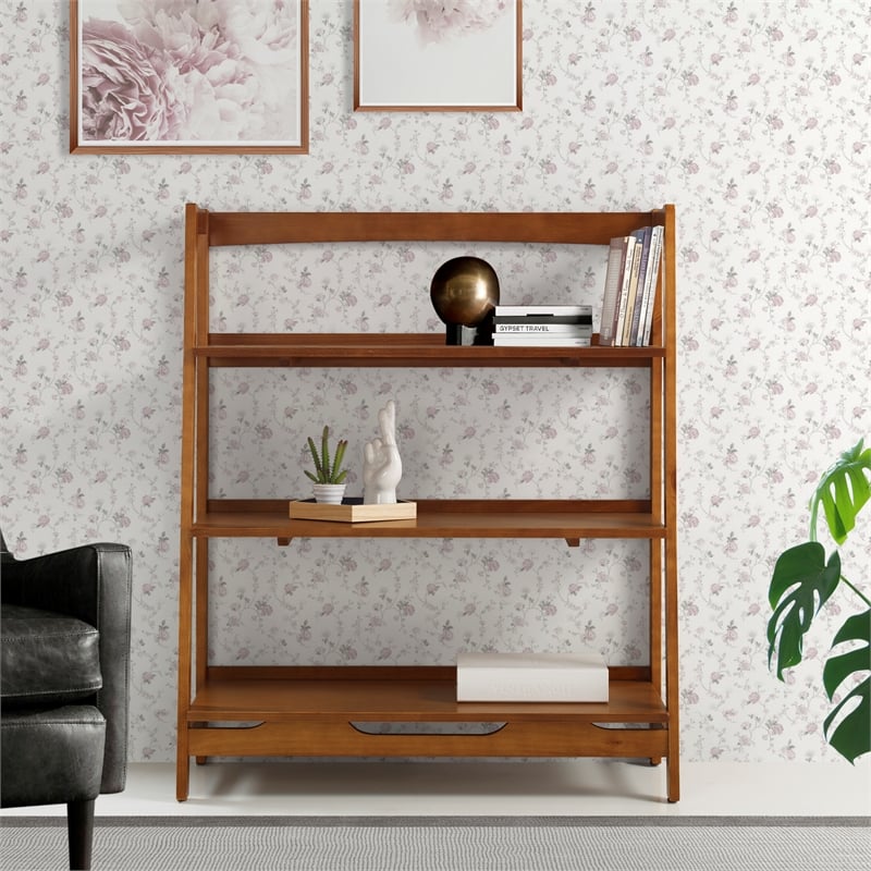 Mid Century Open Shelving Unit - Castanho Finish