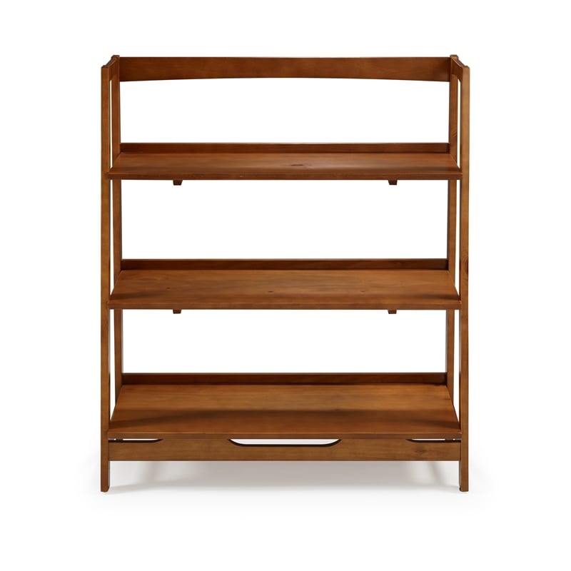 Mid Century Open Shelving Unit - Castanho Finish