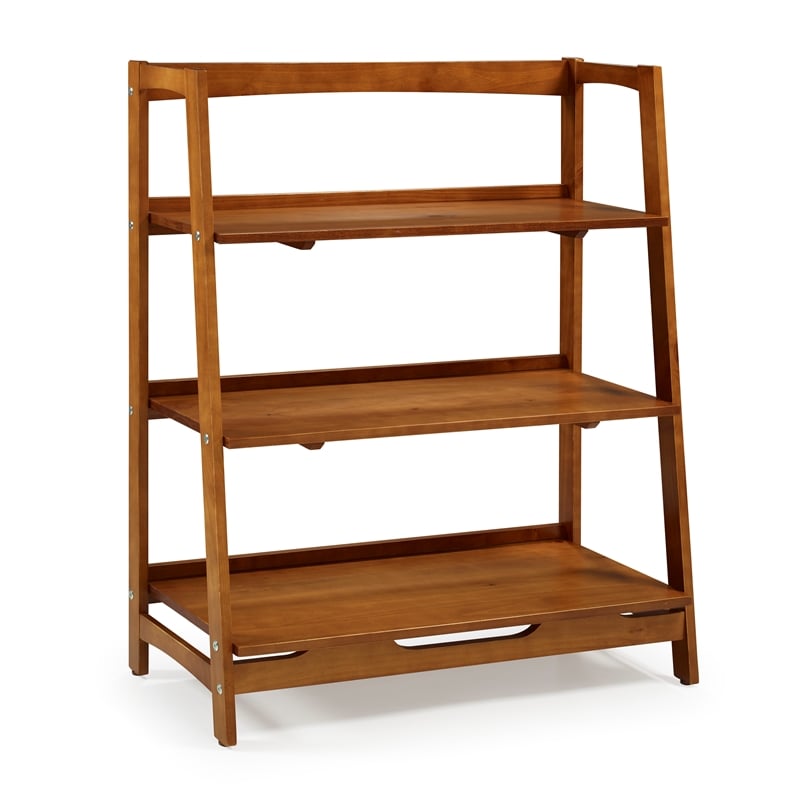 Mid Century Open Shelving Unit - Castanho Finish