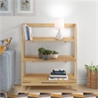 Mid Century Open Shelving Unit - Oak Finish