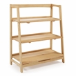 Mid Century Open Shelving Unit - Oak Finish