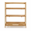 Mid Century Open Shelving Unit - Oak Finish