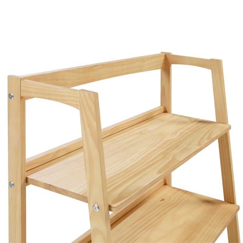 Mid Century Open Shelving Unit - Oak Finish