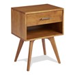 Mid Century Modern One Drawer Nightstand - Castanho Finish
