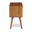 Mid Century Modern One Drawer Nightstand - Castanho Finish