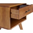 Mid Century Modern One Drawer Nightstand - Castanho Finish