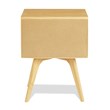 Mid Century Modern One Drawer Nightstand - Oak Finish