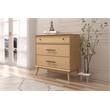 Mid Century Three Drawer Dresser - Scandinavian Oak Finish