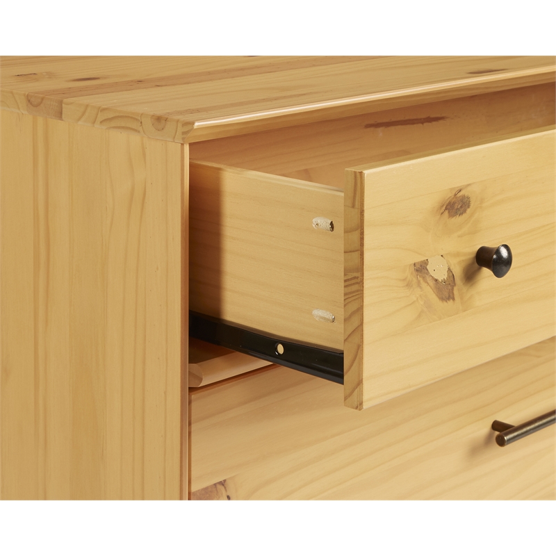 Mid Century Three Drawer Dresser - Scandinavian Oak Finish