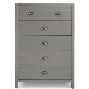 Camaflexi Hampton 33&quotW Five Drawer Wood Chest in Dritfwood Finish