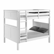 Camaflexi Full over Full Bunk Bed - Panel Headboard - White Finish