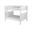 Camaflexi Full over Full Bunk Bed - Panel Headboard - White Finish