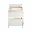 Camaflexi Full over Full Bunk Bed - Panel Headboard - White Finish