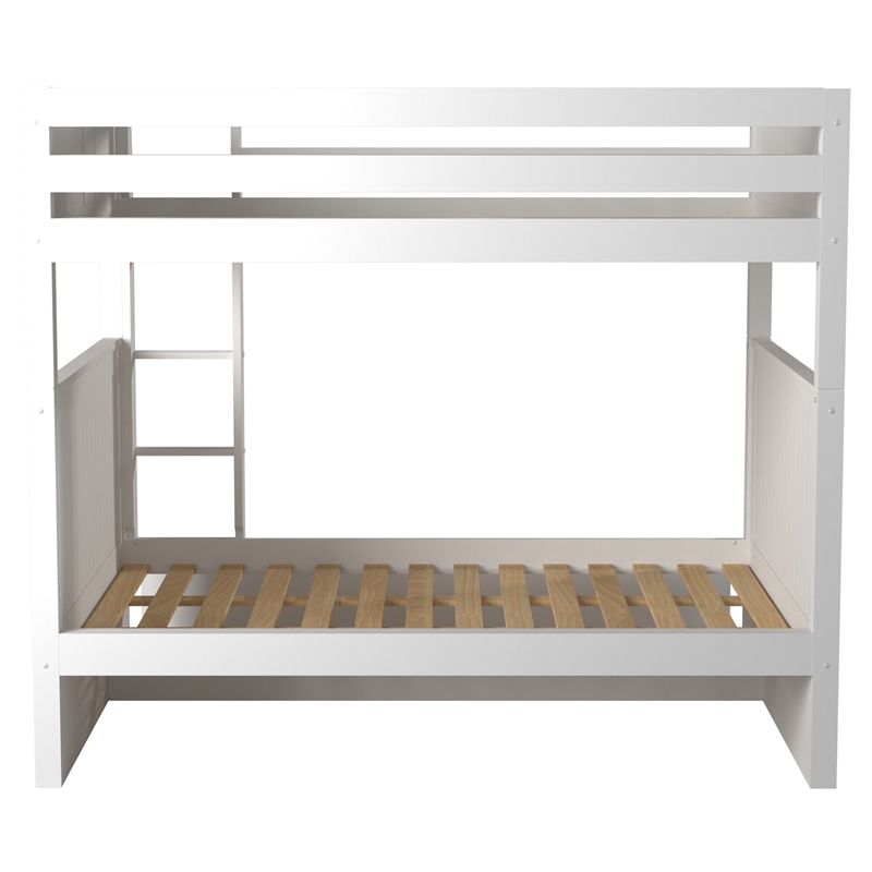 Camaflexi Full over Full Bunk Bed with Twin Trundle - Panel Headboard