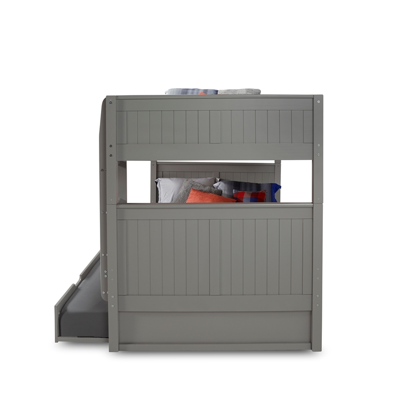 Camaflexi Full over Full Bunk Bed with Twin Trundle - Panel Headboard