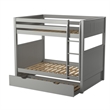 Camaflexi Full over Full Bunk Bed with Twin Trundle - Panel Headboard