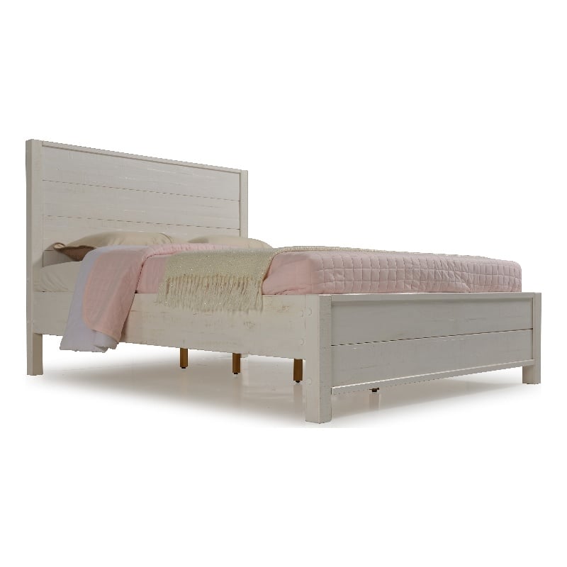 Arlington Bed Queen Size - Distract White Finish
