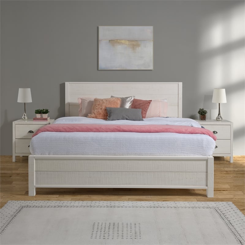 Arlington Bed King Size - Distract White Finish