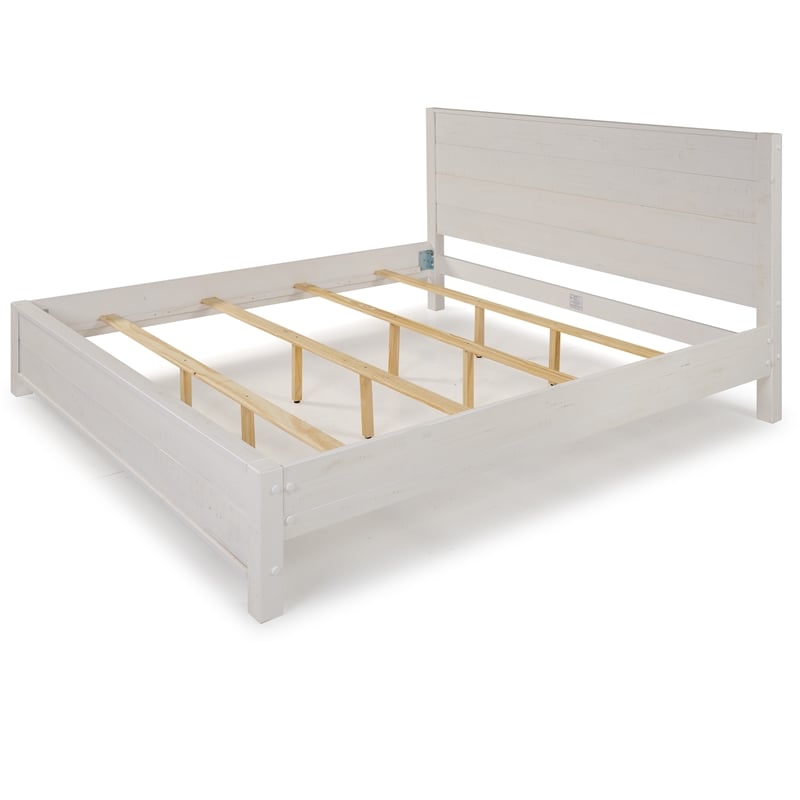 Arlington Bed King Size - Distract White Finish