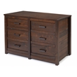 Carmel Six Drawer Dresser - Antique Walnut Finish