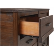 Carmel Six Drawer Dresser - Antique Walnut Finish