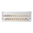 Mid Century Classic Twin Size Day Bed with Trundle White Finish