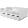 Mid Century Classic Twin Size Day Bed with Trundle White Finish