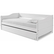 Mid Century Classic Twin Size Day Bed with Trundle White Finish