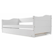 Mid Century Classic Twin Size Day Bed with Trundle White Finish