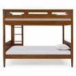 Mid Century Modern Bunk Bed Twin over Twin - Castanho Finish