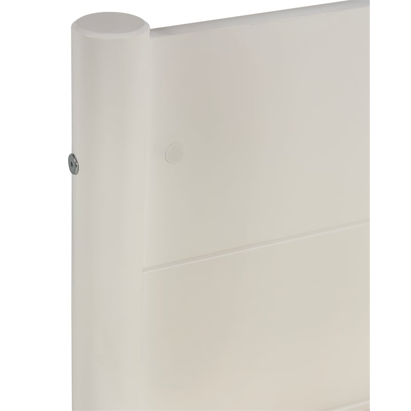 Camaflexi Mid-Century Wood Twin Size Daybed with Twin Trundle in White