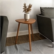 Mid Century Modern End Table Castahno Finish