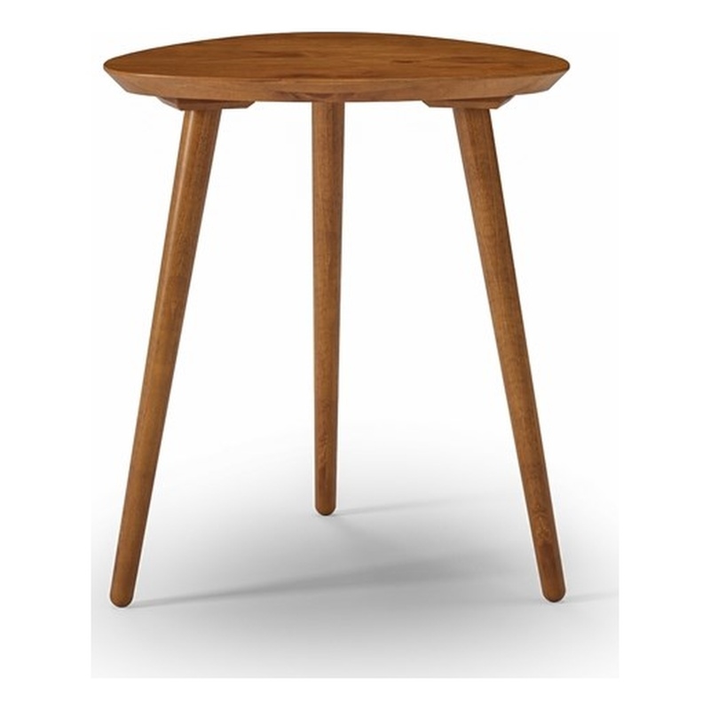 Mid Century Modern End Table Castahno Finish