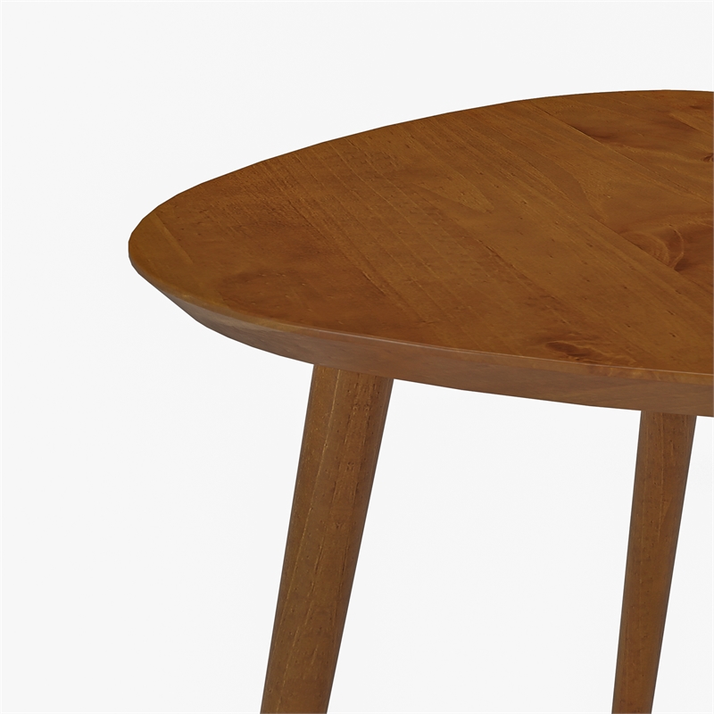 Mid Century Modern End Table Castahno Finish